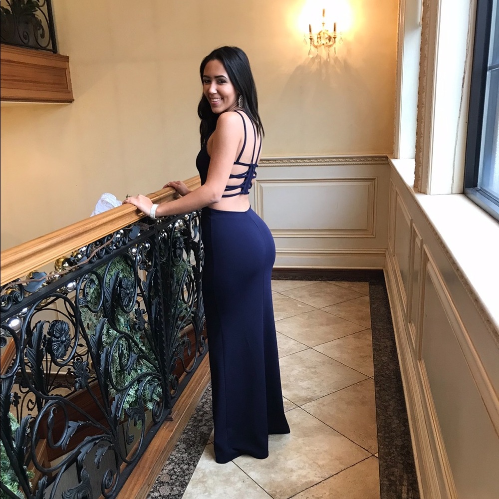 💗Navy Blue Formal Evening Dress